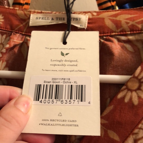 Spell and the Gypsy Sloan Gown in Ochre XL - Picture 4 of 4